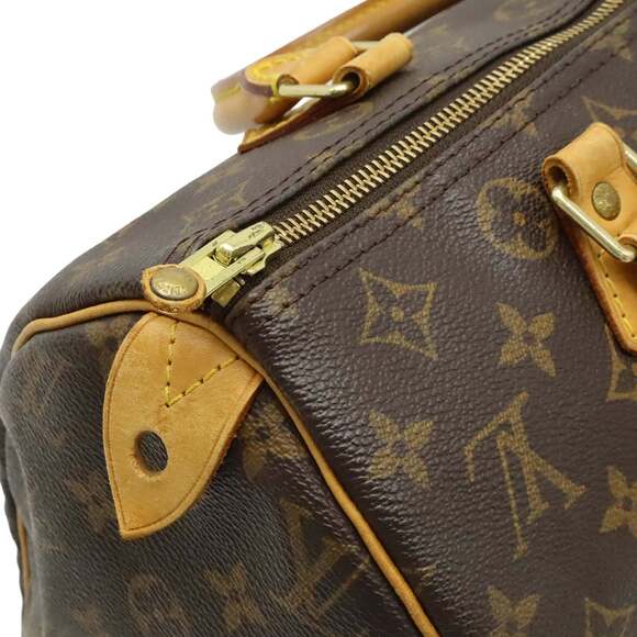 LOUIS VUITTON Authentic Brown Monogram Speedy 30 Boston Bag - Picture 6 of 10